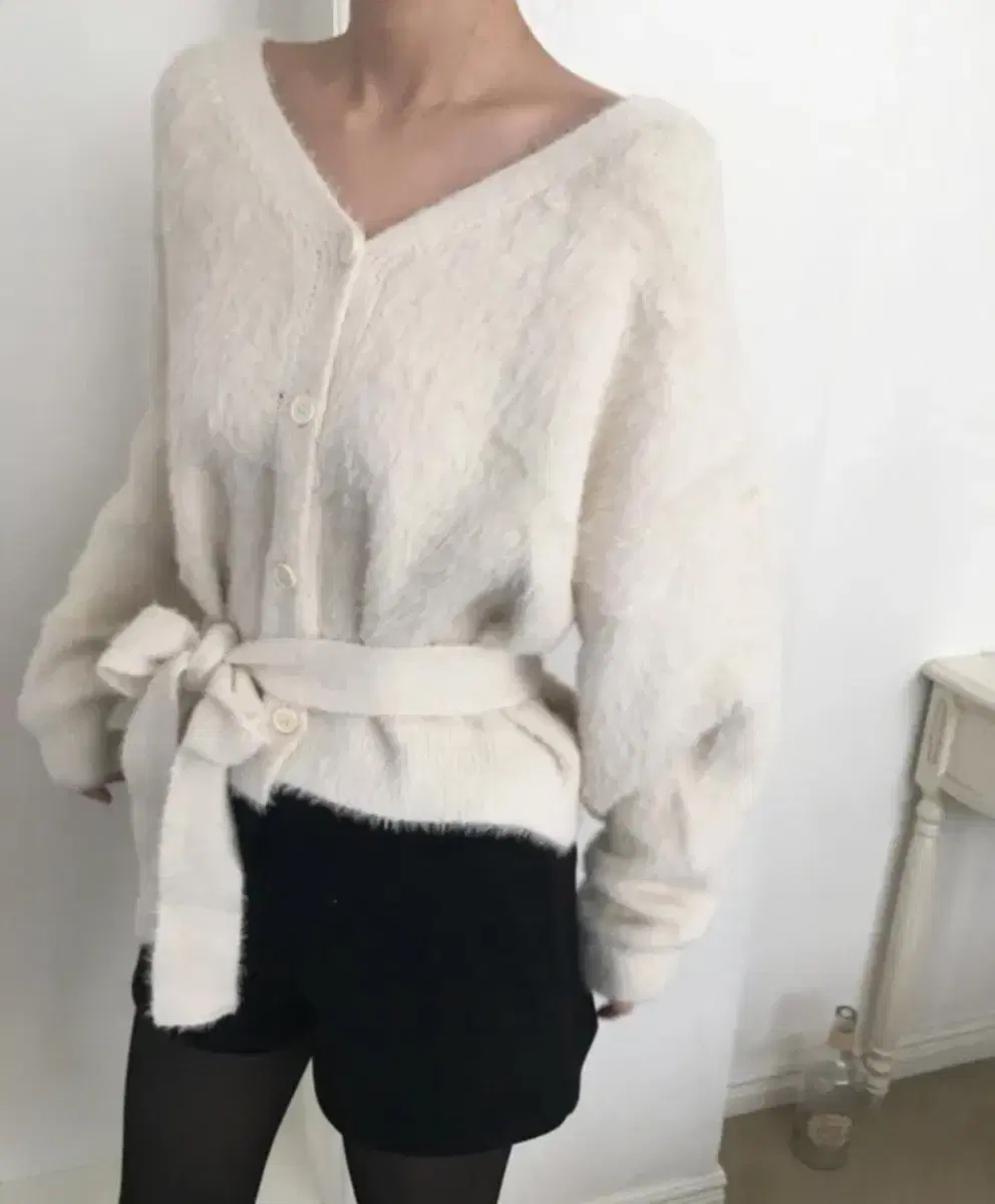 노비야카 Toast muffler fur cardigan 가디건 (새상품